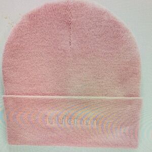 NWT Lululemon Warm Revelation Beanie Wordmark - Pink Tide - Wool Blend